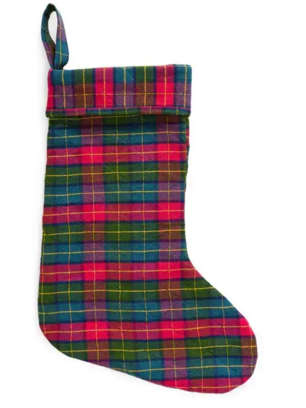 (4) HEATHER TAYLOR HOME Plaid Christmas Stocking